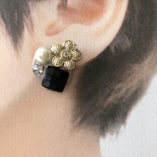 お気に入りのパーツを集めたピアス